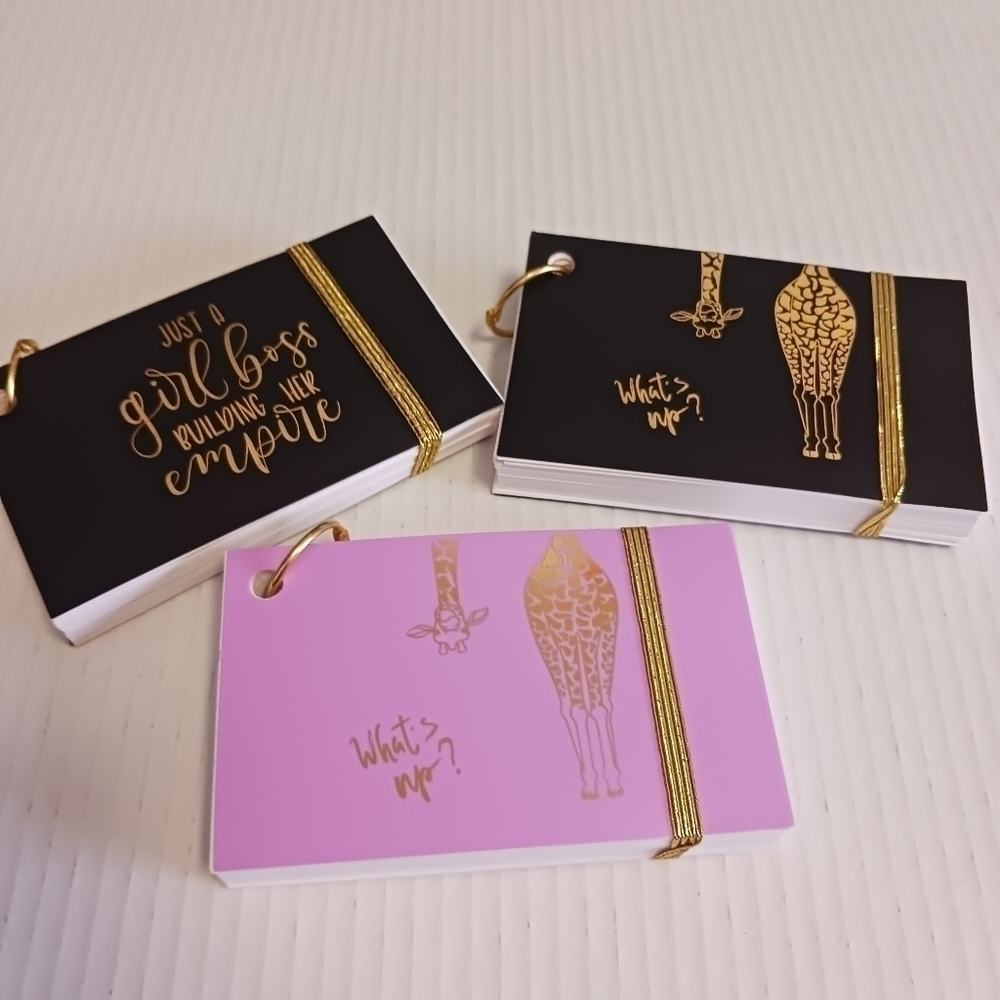Index Cards with Poly Ring Holder